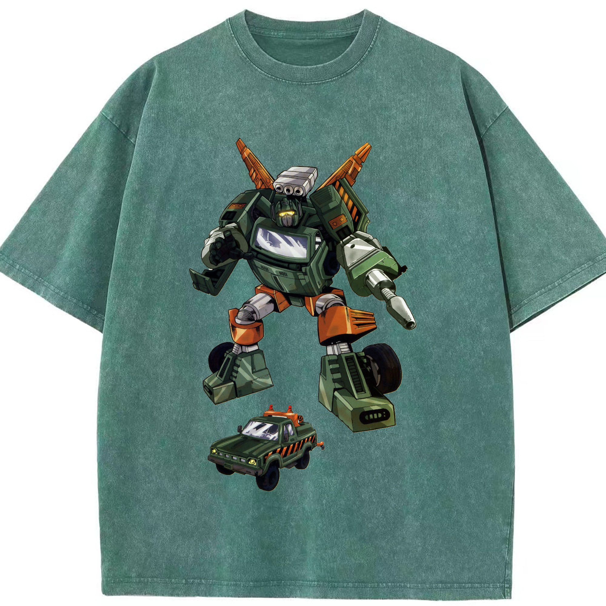 （画像用）  綿100% ヴィンテージ風 半袖Tシャツ（フロントプリント）